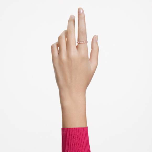 Dextera Ring, Rosa, Roségold-Legierungsschicht - Swarovski, 5642910