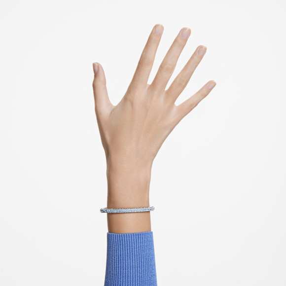 Dextera bangle, Blue, Stainless Steel - Swarovski, 5642920