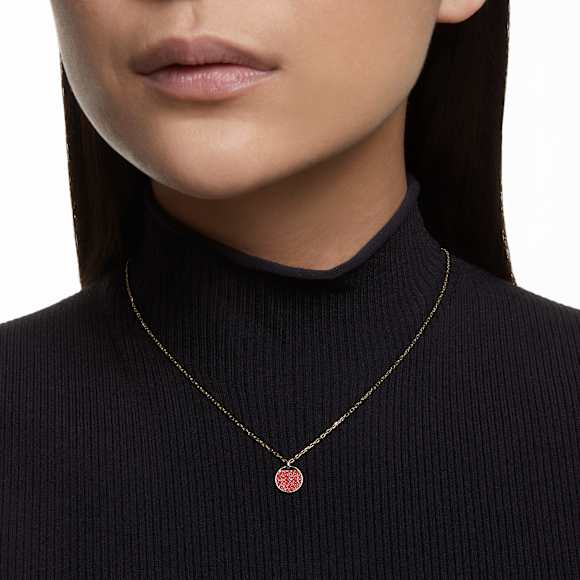 Sublima 链坠, 红色, 镀金色调 - Swarovski, 5642941