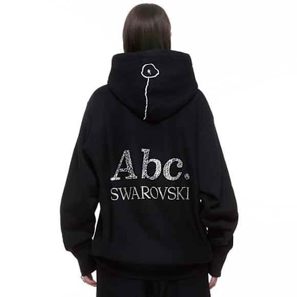 ADVISORY BOARD CRYSTALS, Dazzling Colorless Objects hoodie, Black - Swarovski, 5644721