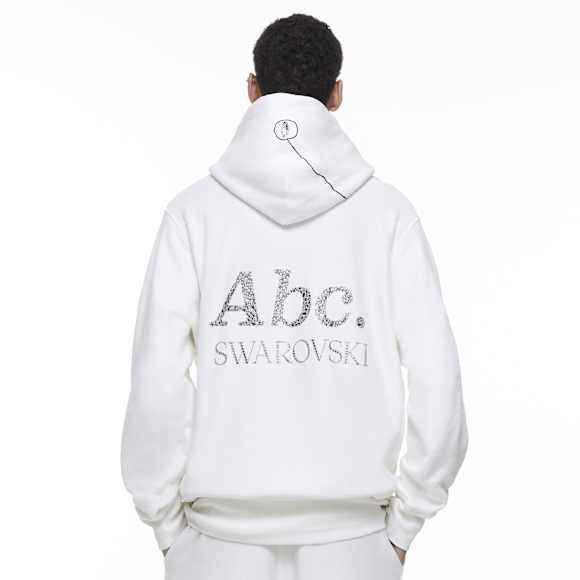 ADVISORY BOARD CRYSTALS, Gray Objects Displaced by Refraction เสื้อฮู้ด, ขาว - Swarovski, 5644727