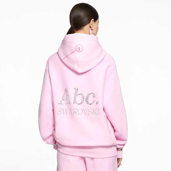 Sweatshirt com capuz ADVISORY BOARD CRYSTALS, Explanation of the Foregoing Phenomena, Rosa - Swarovski, 5644737