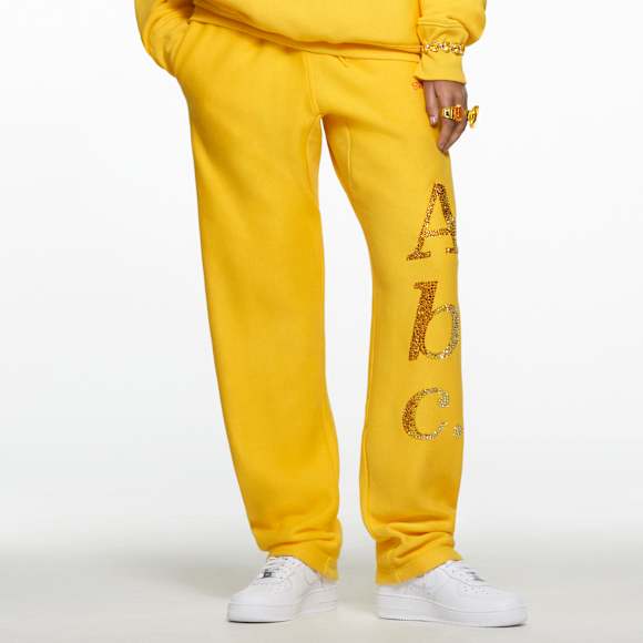 ADVISORY BOARD CRYSTALS, Colored Objects sweatpants, Yellow - Swarovski, 5644774