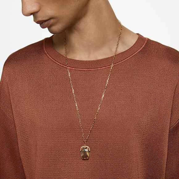 Harmonia pendant, Oversized crystal, Gold tone, Gold-tone plated - Swarovski, 5646685