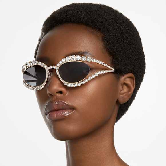 Sunglasses, Statement, SK0385 32B, Grey - Swarovski, 5649012