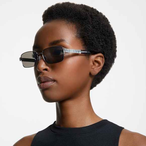 Sonnenbrille, Spiegel, SK0389 14C, Silberfarben - Swarovski, 5649036