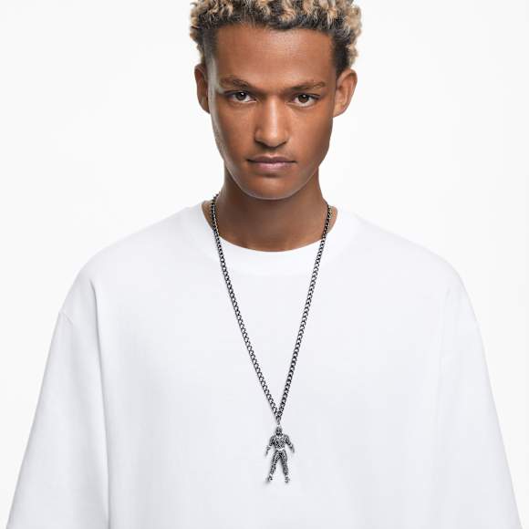 Black Panther © MARVEL necklace, Black Panther, Black, Ruthenium plated - Swarovski, 5650573