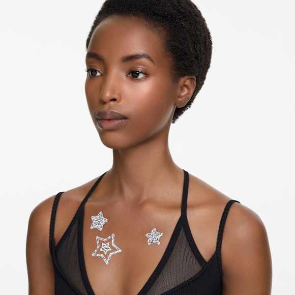 スワロフスキーコレクターズエディション 4点セット ボディージュエル, セット(4), 星, ホワイト | Swarovski