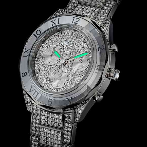 Dextera lux óra, Svájci gyártmány, Fémszíj, Ezüst tónusú, Rozsdamentes acél - Swarovski, 5668845