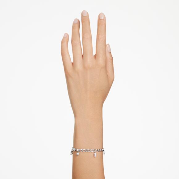 Imber ブレスレット, ミックスカット, ホワイト, ロジウム・プレーティング - Swarovski, 5671184
