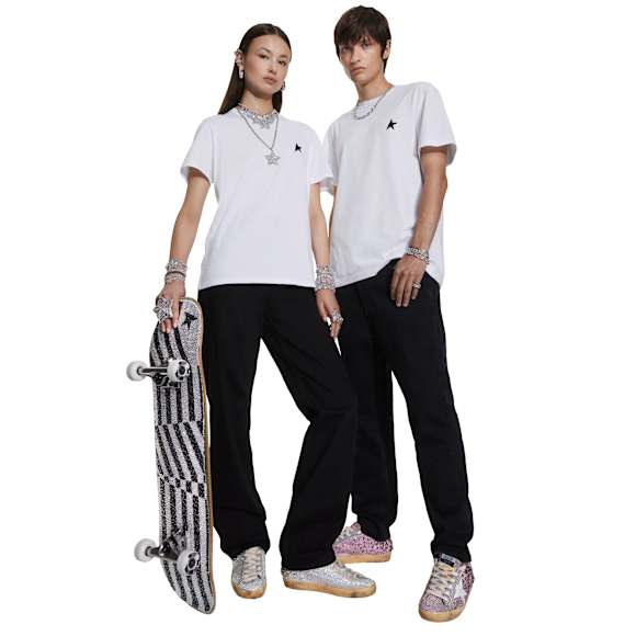 Skateboard Golden Goose, Noir et blanc - Swarovski, 5672661