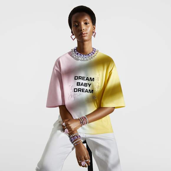 Liberal Youth Ministry, Gradient 티셔츠, 핑크 - Swarovski, 5677026