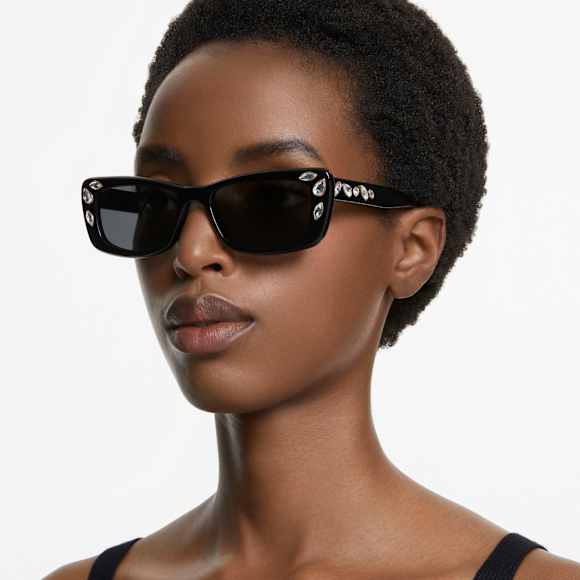 Sonnenbrille, Rechteckform, SK6008, Schwarz - Swarovski, 5679545