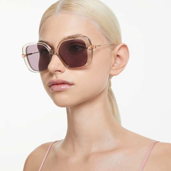 太阳眼镜, 超大, 正方形, SK6011, 紫色 - Swarovski, 5679548