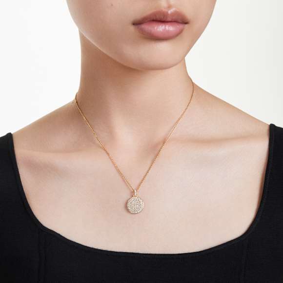 Obesek Sublima, Bel, V videzu 18-karatnega zlata - Swarovski, 5683443