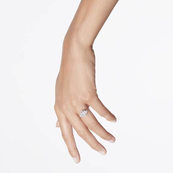 Galaxy ring, Lab-grown diamonds 2.1 ct tw, Mixed shapes, 18K white gold - Swarovski, 5688860