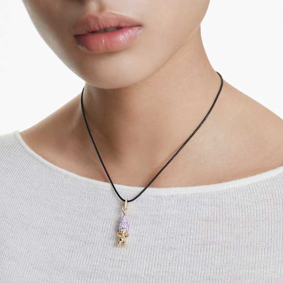 Good Luck Trolls 펜던트, 트롤, 퍼플, 골드 톤 플래팅 - Swarovski, 5691943