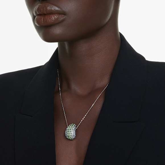 Sublima จี้สร้อยคอ, เจียระไนทรงกลม, หลากสี, เคลือบรูทีเนียม - Swarovski, 5692112