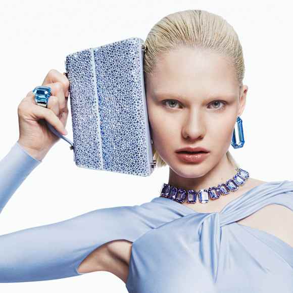 MARINA RAPHAEL Micro Stella bag, Blue - Swarovski, 5699250