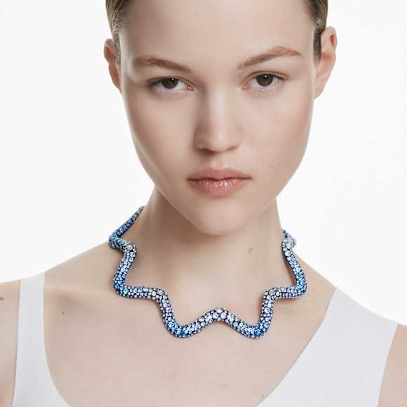 Girocollo Sublima, Taglio misto, Blu, Finitura blu - Swarovski, 5699521