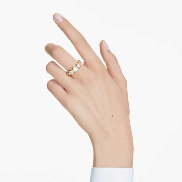 Anillo Imber, Tallas redondas combinadas, Blanco, Acabado en oro de 18 quilates - Swarovski, 5705478