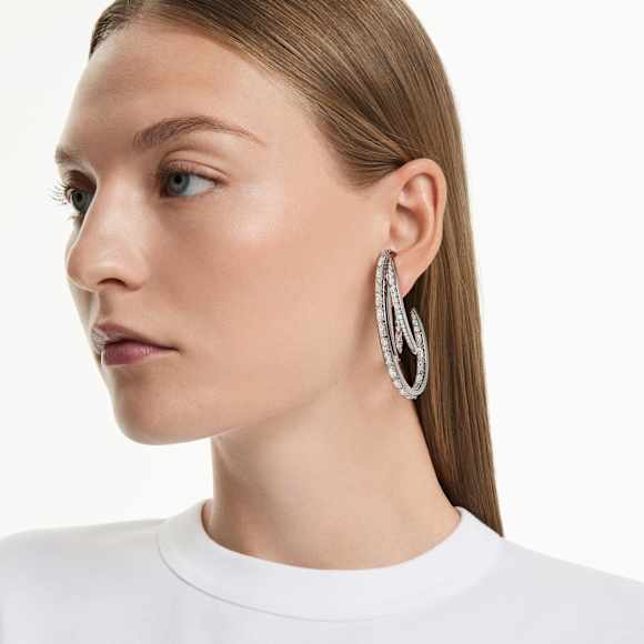 The Vienna Collection Ohrspangen Set (3), Feder, Rutheniert - Swarovski, 5709267