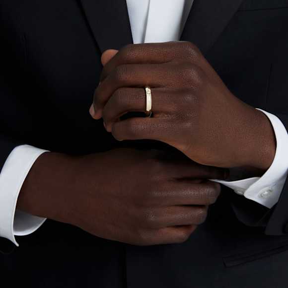 Anillo de banda Eternity, Diamantes creados en laboratorio (peso total de 0,05 quilate), Oro amarillo de 14 quilates - Swarovski, 5718256