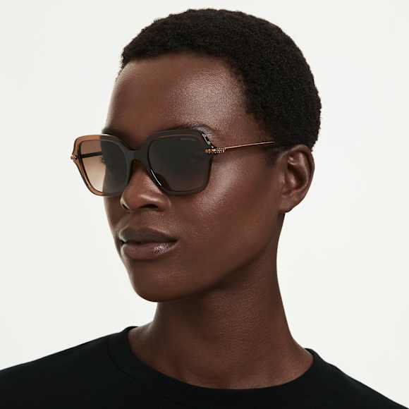 Gafas de sol, Forma cuadrada, Marrones - Swarovski, 5724512