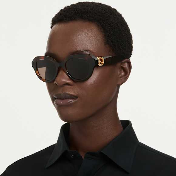 Ochelari de soare, Formă rotundă, Maro - Swarovski, 5724613