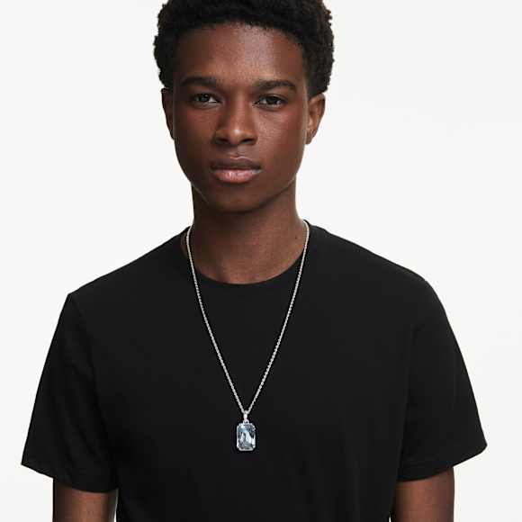 Millenia 펜던트, 옥타곤 컷, 화이트, 로듐 플래팅 - Swarovski, 5725768