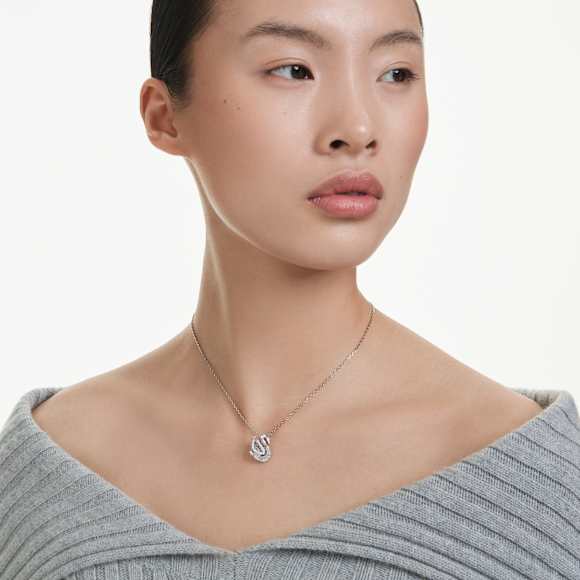 Swan 鏈墜, 混合式切割, 天鵝, 白色 - Swarovski, 5732412