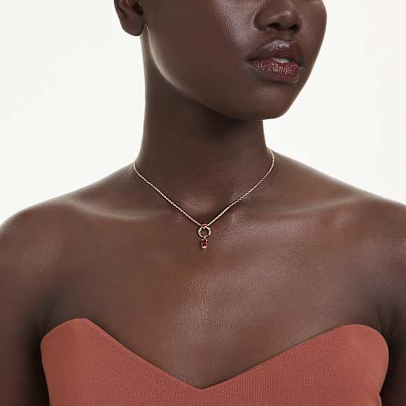 Mesmera Anhänger, Verschiedene Schliffe, Rot, Goldlegierungsschicht - Swarovski, 5732487