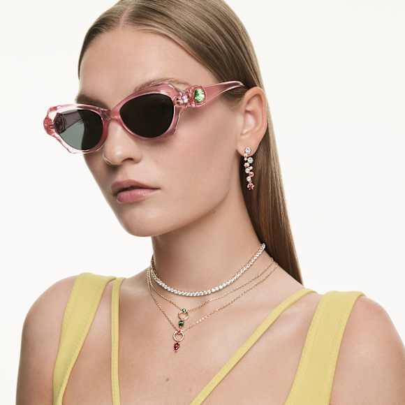 Mesmera 펜던트, 믹스 컷, 레드, 골드 톤 플래팅 - Swarovski, 5732487