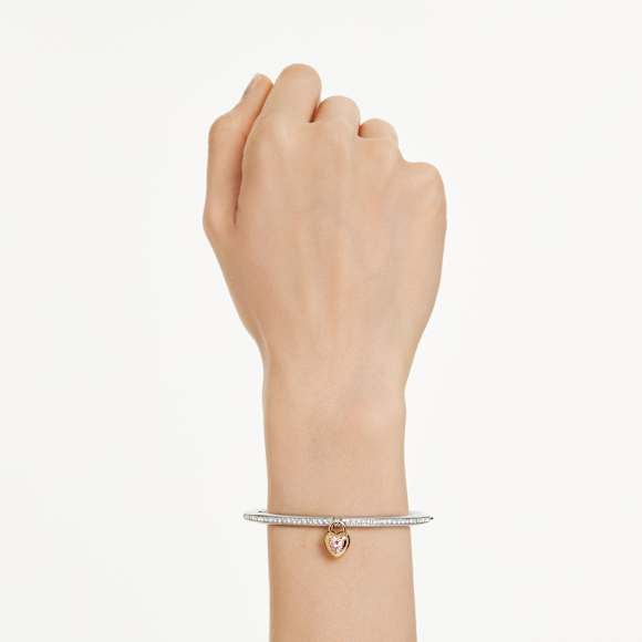 Idyllia Armband, Blandade slipningar, Hjärta, Rosa, Blandad metallfinish - Swarovski, 5737266