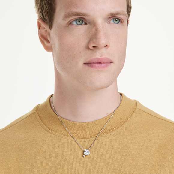 Obesek Idyllia, Mešani rezi, Srce s puščico, Bel, Prevleka iz mešanih kovin - Swarovski, 5737291