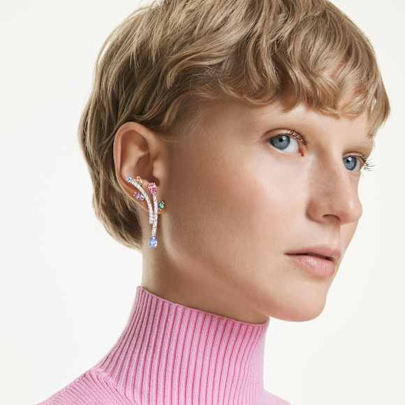 Ariana Grande x Swarovski ドロップピアス, ミックスカット, マルチ