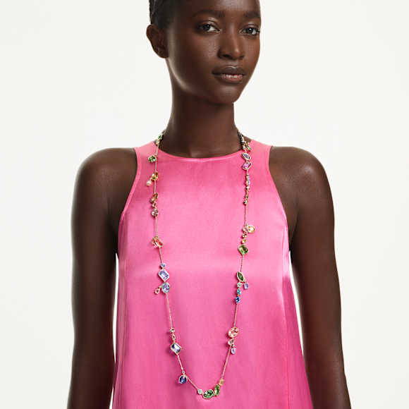 Gema strandage, Mixed cuts, Multicoloured, Gold-tone plated - Swarovski, 5737457