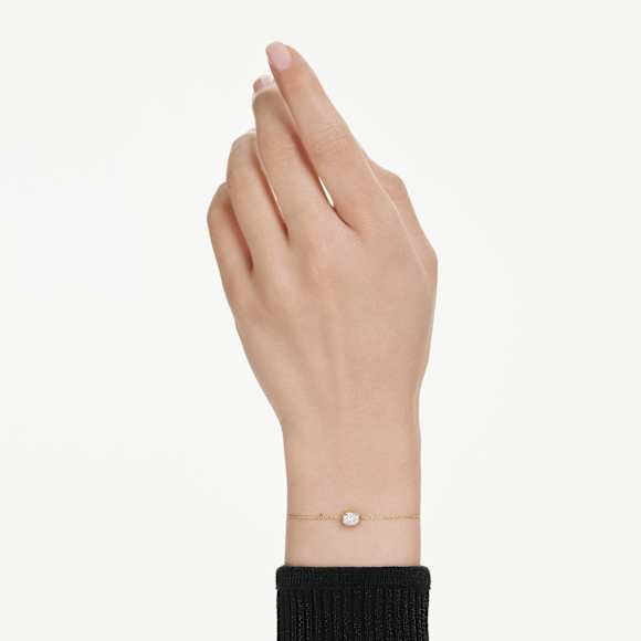 Zapestnica Octagon, Laboratorijsko gojeni diamanti 0,5 ct tw, Osemkotna oblika, 18-karatno rumeno zlato - Swarovski, 5737565