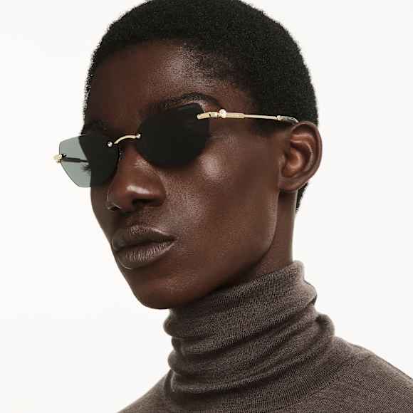 Sonnenbrille, Kissenform, SK7038, Goldfarben - Swarovski, 5738122