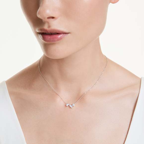 Galaxy medál, Laboratóriumi gyémántok, 0,82 ct teljes tömeg, Vegyes formák, Sterling ezüst - Swarovski, 5740649