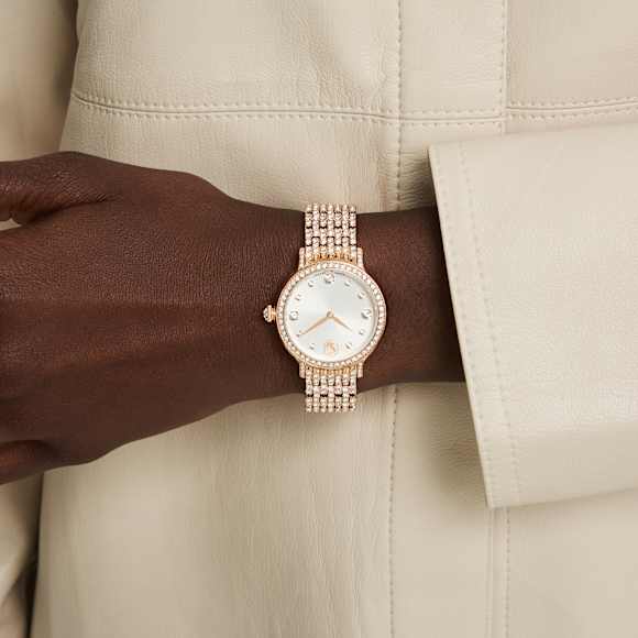 Imber ウォッチ, スイス製, メタルブレスレット, ローズゴールドカラー, ローズゴールドトーン仕上げ - Swarovski, 5741227