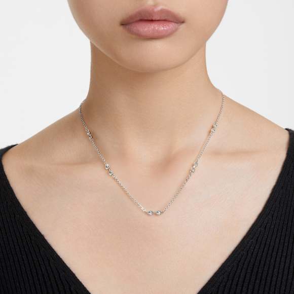 Collier Swarovski Remix, Taille ronde, Blanc, Métal rhodié - Swarovski, 5743028