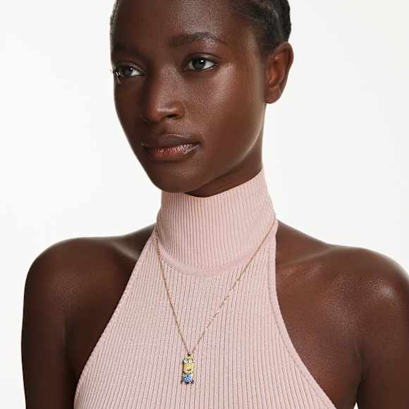 Minions Kevin Kolye, Pavé, Çok renkli, Altın rengi kaplama - Swarovski, 5743384