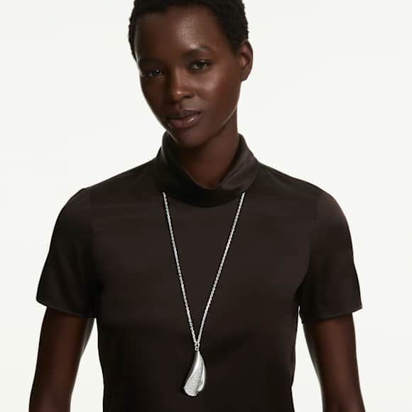 Collier Swarovski Classica, Pièce d’exception, Taille ronde, Blanc, Argent 925 - Swarovski, 5751254