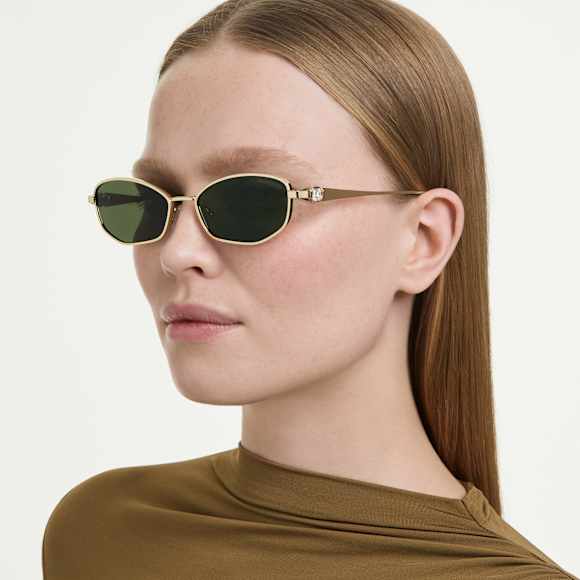 Sunglasses, Pillow shape, SK7042, Green - Swarovski, 5752914
