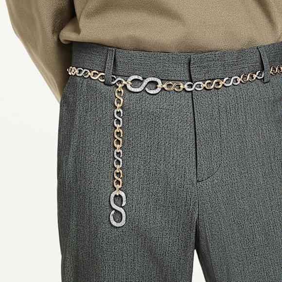 Dextera Bälte, Vitt, Blandad metallfinish - Swarovski, 5753850