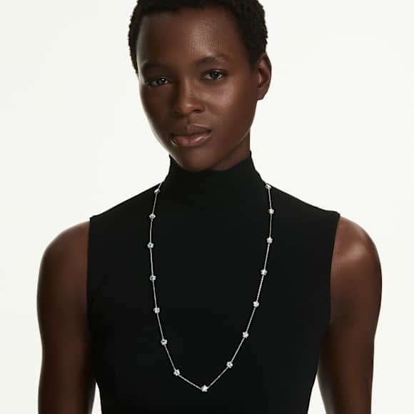 Chroma 네크리스, 별, 화이트, 로듐 플래팅 - Swarovski, 5754181