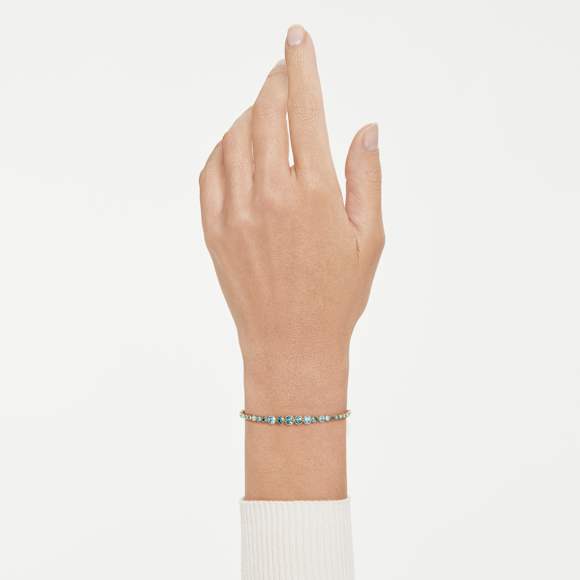 Imber ブレスレット, ラウンドカット, ブルー, 18Kゴールド