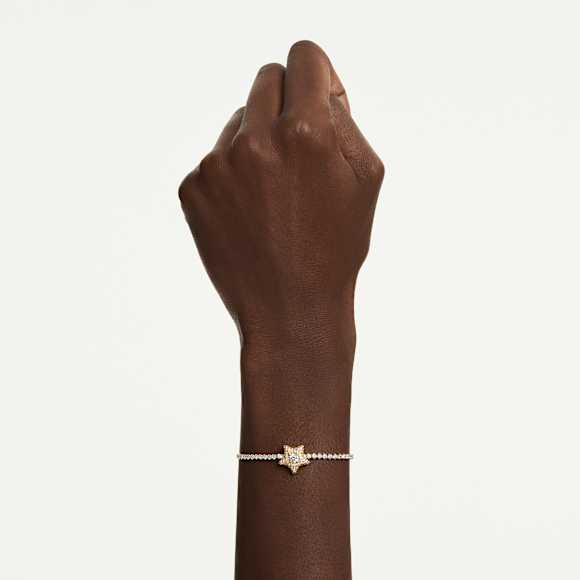 Sublima ブレスレット, ラウンドカット, 星, マルチカラー, 18Kゴールドコーティング - Swarovski, 5760559