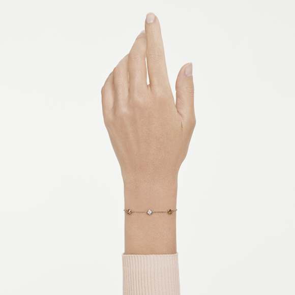 Imber Bileklik, Yuvarlak kesim, Çok renkli, 18k pembe altın rengi yüzey - Swarovski, 5762242